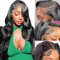 13x6 Lace Front Wigs Human Hair Pre Plucked 180 Density HD Body Wave Lace Front Wigs Human Hair 10A Frontal Wigs Human Hair wigs for Women Glueless Wigs Human Hair Pre Plucked Black wig