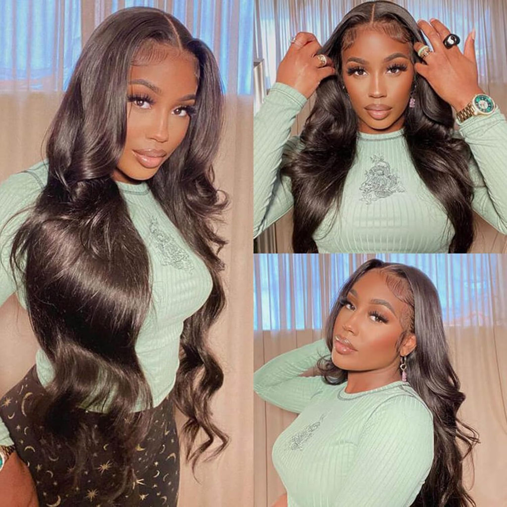Wear and Go Glueless Wigs Human Hair Pre Plucked Pre Cut 5x5 Hd Lace Closure Wigs Human Hair 180 Density Body Wave Lace Front Wigs Human Hair Wigs for Women No Glue 3 Seconds for Beginners
