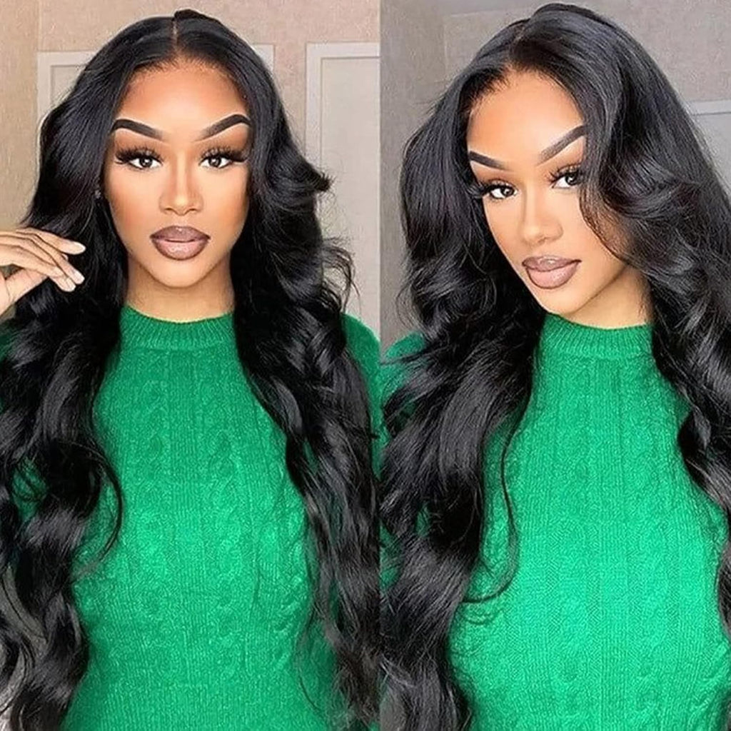 Wear and Go Glueless Wigs Human Hair Pre Plucked Pre Cut 5x5 Hd Lace Closure Wigs Human Hair 180 Density Body Wave Lace Front Wigs Human Hair Wigs for Women No Glue 3 Seconds for Beginners